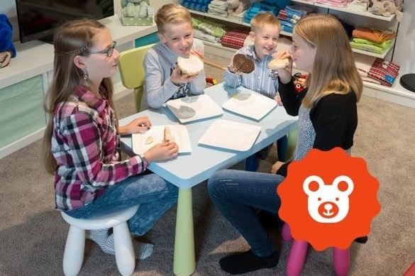 Kinder-Spielecke im Geschäft