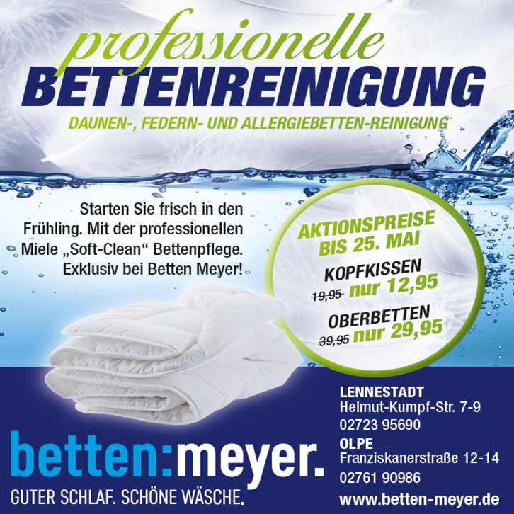 Bettenreinigungsaktion